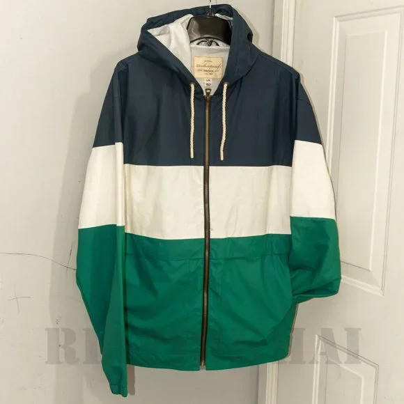 Weatherproof Vintage - Mens Hooded Short Windbreaker Jacket - Picture 4 of 8